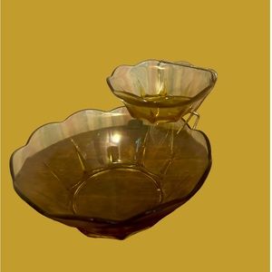 Vintage Chip and Dip Bowl
